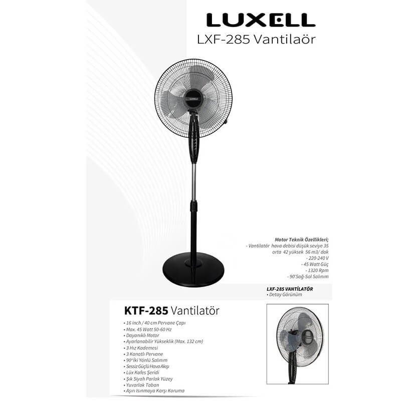 Luxell LXF-285 Ayaklı Vantilatör