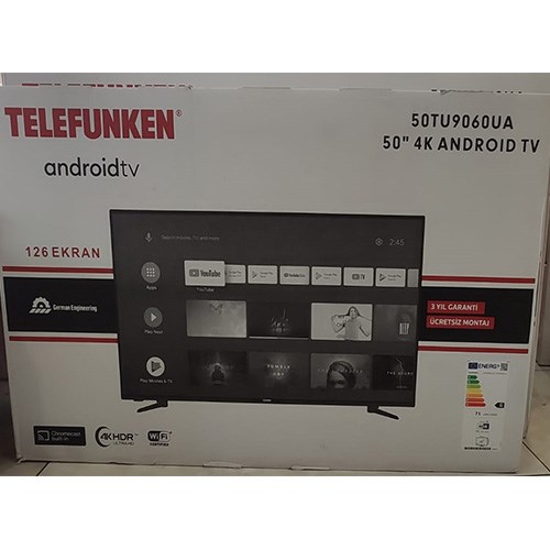 Telefunken 126 Ekran 50tu9060ua 50 4k Android